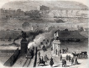 Abriss des Trocadero in Paris 1866 von Unknown artist