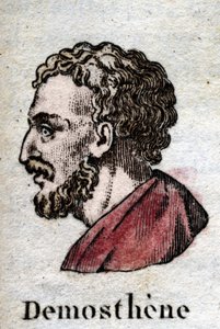 Demosthenes, im antiken Griechenland Demosthenes (Athen -384 - Calaurie -322), einer der großen attischen Redner, athenischer Politiker