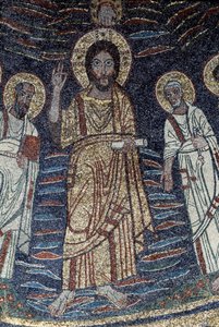 Detail von Jesus (Mosaik, 821)