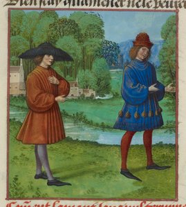 (Detail) einer Miniatur des Liebhabers und l