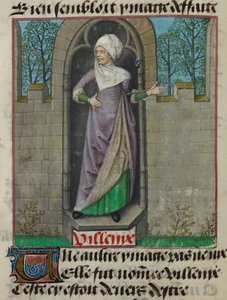 (Detail) von der allegorischen Figur Vilenie (Schurkerei) aus 