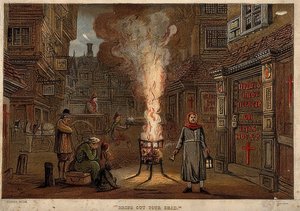 Die große Londoner Pest, 1665 von Unknown