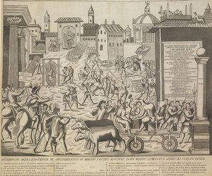 Die große Mailänder Pest von 1630 von Unknown