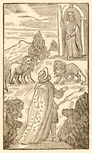 Schwierigkeit liegt hinter uns, Angst liegt vor uns aus Der Pilgerreise von dieser Welt in die zukünftige Welt von John Bunyan von Unknown