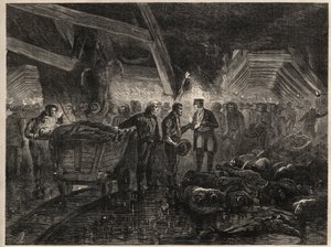 Katastrophe der Minen von Bessèges - MINES DE COAL DE LALLE - Überschwemmungen von Unknown artist