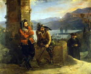Don Abbondio in „Die Braut“ (I promessi Sposi) von Alessandro Manzoni von Unknown artist