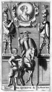 Don Quijote von Cervantes. Frontispiz der Ausgabe von Amberes von Unknown artist