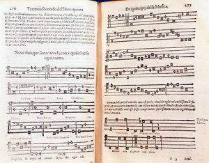 Doppelseite aus Margarita philosophica von Gregor Reisch (1600) von Unknown artist
