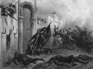 Während der Belagerung von Algier durch Karl V. im Oktober 1541 pflanzte der französische Sir Pons de Balaguer, Ritter von Malta, seinen Dolch in das Tor Bab-Azoun und sagte: „Wir werden zurückkehren“. In „L
