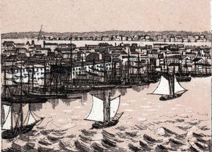 East River in New York, USA in „Die Welt illustriert 168 Ansichten“