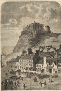 Edinburgh Castle in Schottland - 1864