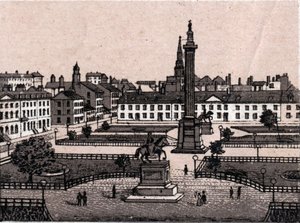 Edinburgh, Schottland: Blick auf den George Square in Edinburgh. in „Die Welt illustriert 168 Ansichten“. Undatiert (spätes 19. Jahrhundert)
