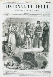 Edmond Dantès, der Graf von Monte Cristo, gibt einen Empfang - in „Le Journal du Jeudi“ vom 03.05.1860 von Unknown artist