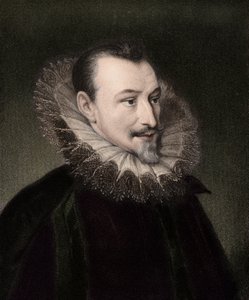 Edmund Spenser c1552/3-1599 - Gravur - 19. Jahrhundert