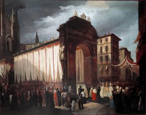 Einzug des neuen Erzbischofs von Mailand am 5. Dezember 1847