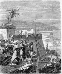 Episode der Eroberung Algeriens im Jahr 1832 - Einnahme von Bone, 21. März.