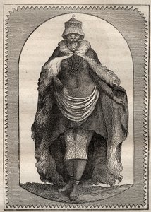 Expedition ins Landesinnere von Südafrika (1775) von Anders Sparrman (1748-1820): eine Hottentotin (Khoikhoi-Frau) - Illustration aus „Die großen Seefahrer des 18. Jahrhunderts“ von Unknown artist