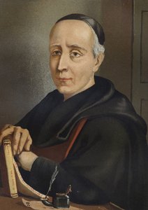 FEIJOO y MONTENEGRO, Benito Jeronimo (1673-1764). Spanischer Schriftsteller und Essayist - Porträt von Benito Jeronimo oder Feijoo (1676-1764). Spanischer Theologe und Mediziner nach hombres y Mujeres celebres. Barcelona 1877. von Unknown artist