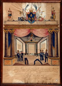 Fechten: Patent von Cont pointe vom April 1826. von Unknown artist
