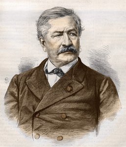 Ferdinand de Lesseps (1805 - 1894), Gravur, Bianchetti-Sammlung