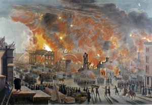Feuer und Feuerwehr in New York, 16. und 17. Dezember von Unknown artist