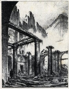 Brand des Italienischen Theaters in Paris 1838 von Unknown artist