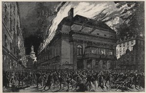 Brand der Opéra Comique in Paris am 25. Mai