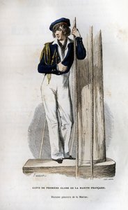 Erstklassiger Schüler der französischen Marine. In „Histoire générale de la marine“ unter der Leitung von Herrn Van Tenac. von Unknown artist