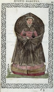 Flämische Demoiselle - in "Kleidung und Abbildungen" von Jean Sulperius von Unknown artist