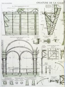 Rahmen der Galerie im ersten Stock des Eiffelturms - Industriedesign