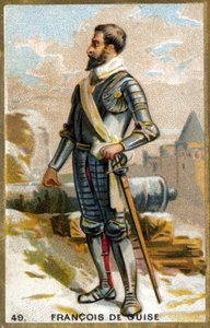 François de Guise (1519 - 1563). Chromolithographie des 19. Jahrhunderts.