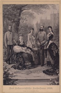 Franz Joseph I. und Elisabeth von Österreich und ihre kaiserliche Familie von Unknown artist