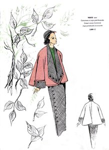 Französische Mode, Design für Hahnentritt-Outfit