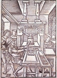 Französische Presse. 16. Jahrhundert. von Unknown artist