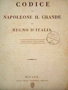 Frontispiz des Code Napoléon, 1806