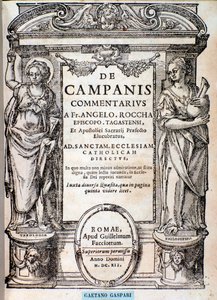 Frontispiz von De campanis von Rocca