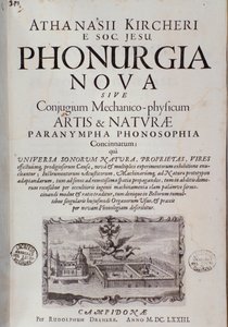 Frontispiz von Phonurgia nova (1673) von Unknown artist
