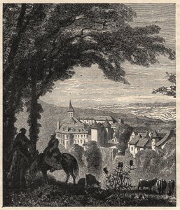 Gargilesse-Dampierre - Indre - Frankreich - Gravur in 