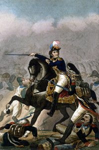 General Jean Lannes, Herzog von Montebello (1769-1809) in der Schlacht von Essling (21. - 22. Mai 1809) Gravur des 19. Jahrhunderts. Mailand von Unknown artist