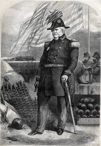 General Winfield Scott (1786 - 1866). Gravur von 1860. von Unknown artist