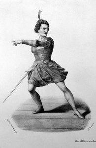 Gilbert-Louis Duprez (Gilbert Louis) in der Rolle des Arnoldo in der Oper „Guillaume Tell“ von Gioacchino Rossini
