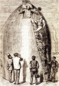 Gravur in „Von der Erde zum Mond“ von Jules Verne