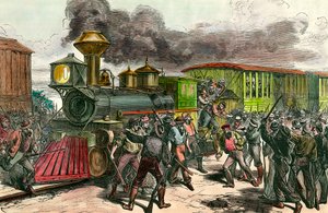 Streik auf der Eisenbahnlinie zwischen Baltimore und Ohio
