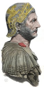 Hannibal - Porträt von Hannibal oder Annibal Barca (ca. 247-183 v. Chr.), karthagischer General und Staatsmann