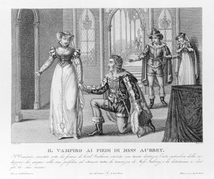 Himmlische Rache - nach dem neuen „Der Vampir“, zuerst Lord Byron (1788-1824), englischer Dichter, zugeschrieben, dann seinem Sekretär Polidori. 1816.