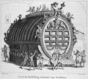 Heidelberger Fass mit 2192 Hektolitern von Unknown artist