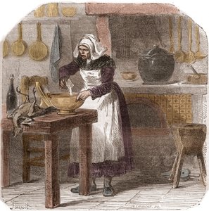 Helene Jegado (1803-1852) französische Hausangestellte und Serienmörderin - Gravur aus dem 19. Jahrhundert