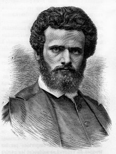 Henri Regnault (1843-1871), französischer Maler. Gravur aus dem Ende des 19. Jahrhunderts in „Histoire de France“ von H. Martin von Unknown artist