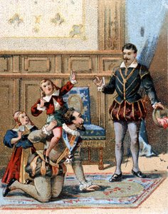Heinrich IV., König von Frankreich (1553-1610), spielt mit seinen Kindern