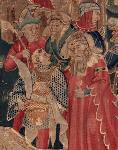 Geschichte von Saint Piat und Saint Eleuthère, Szene 12: Die Auferstehung der Tochter des Tribuns (Detail)